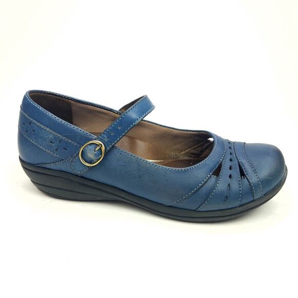 Dansko Mathilda Mary Jane Flat Shoe Womens EU 40 US 10-9.5 Blue Strappy - Picture 1 of 8